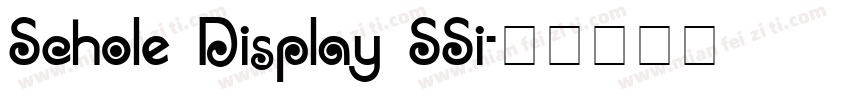 Schole Display SSi字体转换